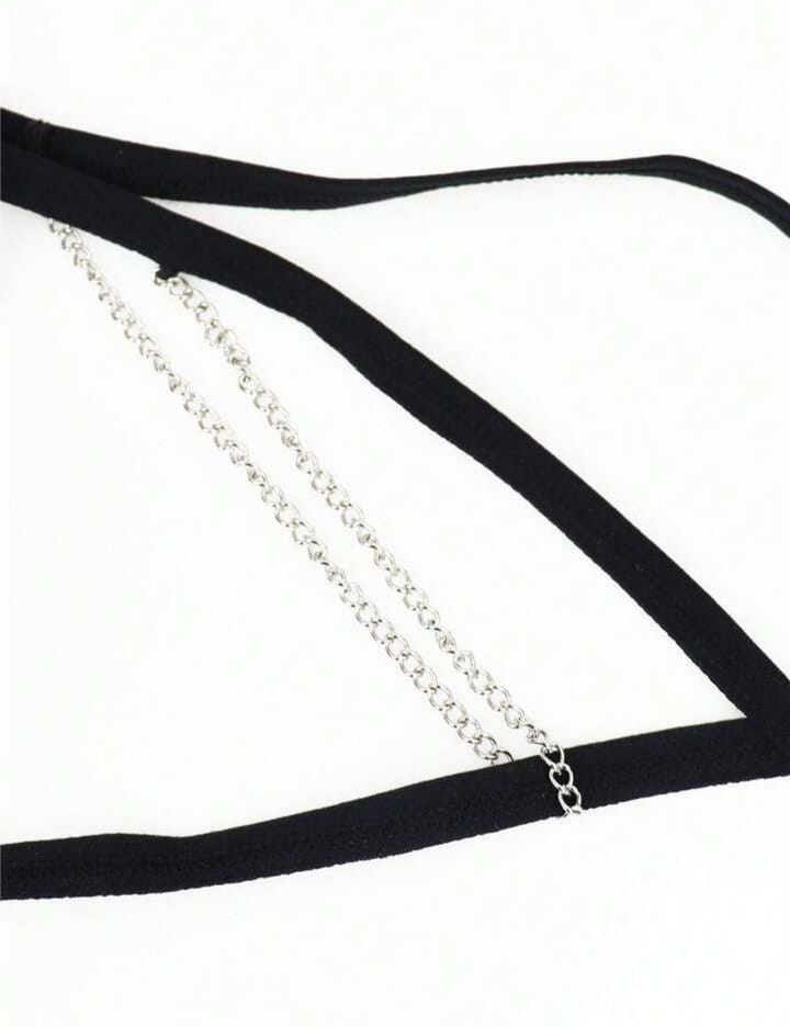 Men's Lace Trim Thong Underwear, Fashionable & Alluring